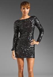 Dress The Population Lola Long Sleeve Scoop Back Sequin Dress In Black Iridescent At Revolve Cloth Black Sparkly Dress Long Sparkly Dresses Cheap Bodycon Dress