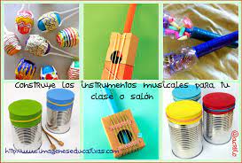 Instrumentos musicales hechos con materiales reciclados. Construye Los Instrumentos Musicales Para Tu Clase O Salon Imagenes Educativas