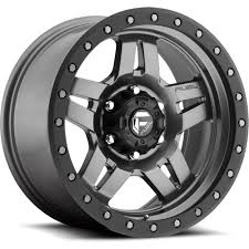2.2 alloy silver beadlock wheel rims rc 1:10 rock crawler wheels rims hub for rc crawler axial scx10 wraith 90018. Fuel Anza D558 15x10 43 D55815006537 Custom Offsets