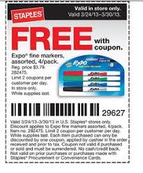Coupon Free Markers At Staples Markers Coupons Free Coupons