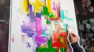 Abstract Painting Only With Palette Knife Nirvana Youtube Nirvana Painting Abstract Painting Painting