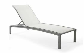 Winston Relaxed Sling Stack Chaise Lounge Chair Outdoor Modern Patio Furniture Luxury Patio Furniture