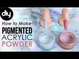 How to make colored acrylic using chalk. Diy Easy Way To Pigment Acrylic Nail Powder Part 1 Youtube