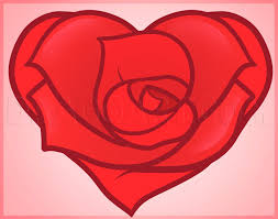 How To Draw A Heart Rose Rose Heart Step By Step Drawing Guide By Dawn Dragoart Com How to draw a rose. how to draw a heart rose rose heart
