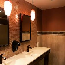 At the point when individuals go to a restaurant, it isn't only the menu or the administration that they notice. Braconi S Restaurant Bathroom Naperville Il Stephanie Nickolson Design Inc