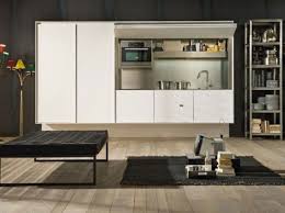 Cuisine Avec Porte Escamotable Pour La Dissimuler Dans Un Sejour Boffi Design De Cuisine De Luxe Cuisine Cachee