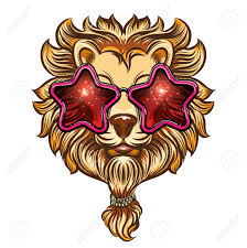 Elegante Leon Con Barba En Gafas De Sol De Estrellas Para Imprimir En La Ilustracion De Vector De Camiseta Ilustraciones Svg Vectoriales Clip Art Vectorizado Libre De Derechos Image 75357777