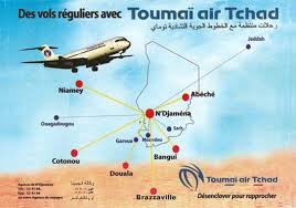 In 1900, a decree created the territoire militaire des pays et protectorats du tchad (military territory of the chad. Toumai Air Tchad Route Map