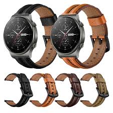 Leather Strap For HUAWEI WATCH GT 2 Pro ...