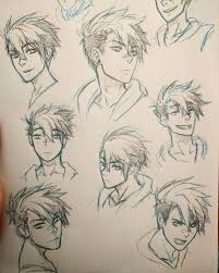 46 Trendy Drawing Hair Men Tutorial Drawing Anime Bodies Manga Hair Guy Drawing Manga, artbook, drawing tutorial, drawing, how to draw manga. drawing anime bodies manga hair