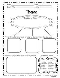 Theme Graphic Organizer Free Graphic Organizers Teaching Themes Reading Themes