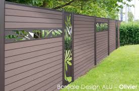 Lame Deco Pour Cloture Composite En Aluminium Boreale Design Olivier Ocewood Design De Cloture Cloture Jardin Cloture Bois