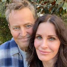 Matthew Perry and Courteney Cox, 2019.