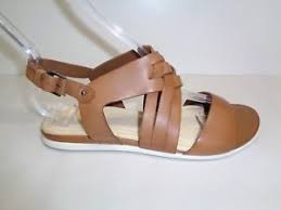 Ecco Size 5 To 5 5 Eur 36 Touch Braided Tan Leather Sandals