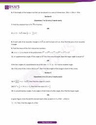 Cbse Class 9 Maths Sample Paper Set 1 Download Pdf