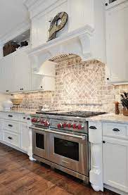 For traditional kitchens, diagonal marble tile backsplashes would be a. Interior Design Ideas Home Bunch An Interior Design Luxury Homes Blog Kitchen Backsplash Designs Brick Kitchen Brick Backsplash Kitchen