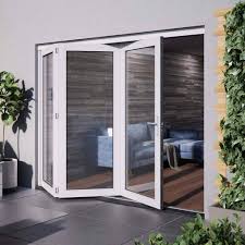 Jeldwen Bedgebury White 3 0 Folding Patio Doorset Clear Double Glazing Fully Finished Folding Patio Doors Patio Doors Glass Doors Patio