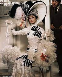 Audrey Hepburn Wearing The Ascot Race Scene Dress In My Fair Lady 1964 Dress Designed By Cecil Beaton Fair Lady Audrey Hepburn Dress My Fair Lady