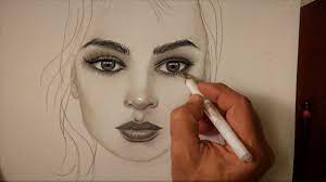 سنقوم في هذا الدرس برسم بورتيريه وجه لبنت وتظليله بالقلم الرصاص بسيط من الجرافيت لقد قمت بتبسيط الرسم قدر الإمكان halloween face makeup makeup face makeup