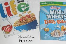 Ensure that your printing is right the first time and every time with hp printer ink: Cereal Box Puzzles To Make For Kids Happy Hooligans