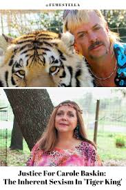 Wild joe exotic of tiger king has unleashed pure mayhem in meme form. Justice For Carole Baskin The Inherent Sexism In Tiger King Femestella Carole Sexism Tiger