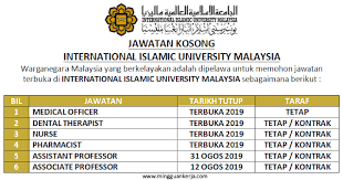 More images for jawatan kosong ogos 2019 » Dibuka Pelbagai Jawatan Kosong International Islamic University Malaysia Tahun 2019 Kerjaya Terkini