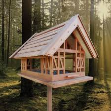 Vogelhaus Kelchen 56 Aus Thermo Abachi Holz Vogelhaus Vogelhaus Holz Abachi Holz