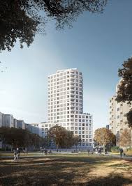 Residential High Rise On Theodor Loos Weg Berlin Kleihues Kleihues Hochhaus Architektur Visualisierung Architektur