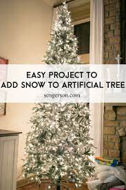 Ultimate Guide On How To Flock A Christmas Tree Flocked Christmas Trees Flocked Artificial Christmas Trees Fake Christmas Tree Diy
