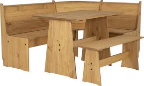 Constructed of mdf and finished in antique white. Linon Knk165nat01u Waldron Collection Corner Breakfast Nook Dining Set With 1 Corner Bench 1 Table 1 Backless Bench Hidden Storage Configure In Either Left Or Right Handed Solid Pine Wood In Natural Discount Bandit