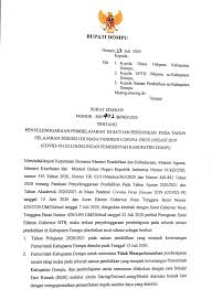 Tampak sepele sih, tapi surat ini sangat penting untuk. Masa Pandemi Covid 19 Bupati Dompu Terbitkan Surat Edaran Larangan Pembelajaran Bertatap Muka Www Dompukab Go Id