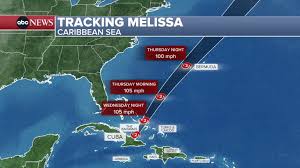 Hurricane Melissa tracker: Following storm's path after historic landfall  in Jamaica - ABC News