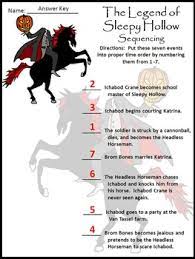 Halloween Activities The Legend Of Sleepy Hollow Activity Packet Color Version