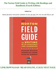 Norton field guide to writ., with readings and handbook 3rd 13. P D F Download The Norton Field Guide To Writing With Readings And Handbook Fourth Edition Full Pdf