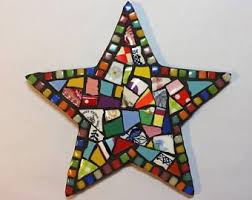 Mosaic Star Decoration Mosaic Star Star Decoration Mosaic Mosaic Art Mosaic Crafts Christmas Mosaics Mosaic Art Projects
