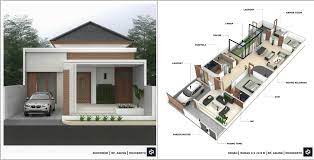 Ada beberapa inspirasi denah rumah minimalis 3 kamar yang bisa kamu aplikasikan sebagai berikut. Desain Rumah 3 Kamar Tidur Fasad 9 Meter Cek Bahan Bangunan