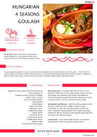 Recipes to know by heart: 42 Perfect Cookbook Templates Recipe Book Recipe Cards