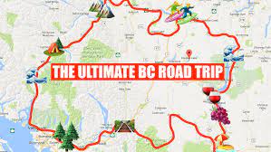 Road Trip Planner Bc This Map Will Take You On The Most Epic Road Trip Through Bc Anyone&#39;S  Ever Been On - Narcity