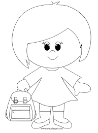 Bambina Con Zaino Disegni Da Colorare Tutto Disegni Colori Scuola Materna Bambini Da Colorare Progetti Per Bambini
