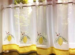 Yellow Kitchen Curtains Lemons Pelmet Cafe Panels Seat Pads Yellow Kitchen Curtains Kitchen Curtains Cafe Curtains