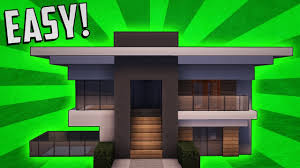 How To Build A Small Modern House In Minecraft Step By Step Easy Minecraft How To Build A Small Modern House Tutorial 8 Minecraft Modern Minecraft Small Modern House Small Modern Home
