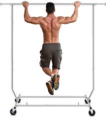 The pipeline collection is a uniquely designed merchandising collection based on the traditional industrial grade clothing racks popularized in new. Amazon Com 250 Lbs Load Capacity Commercial Grade Clothing Garment Racks Heavy Duty Sing Rail Adjustable Collapsible Rolling Clothes Rack On Wheels Chrome Finish Home Kitchen