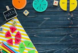 Creative Colorful Math Fractions Dark Background Interesting Funny Math Kids Math Wallpaper Math Fractions Math Design