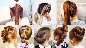 The 1980's ushered in an era of big, statement hair—and some of those styles are now making a comeback. Simple Hairstyle For School Girl Cute Simple Girl Hairstyles For School