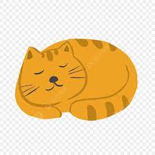 黃色動物貓咪卡通, 黃色, 動物, 現代素材圖案，PSD和PNG圖片免費下載