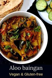 Aloo Baingan Recipe Main Course Baingan Aloo Aloo Baingan Sabzi Recipe Indian Food Recipes Vegetarian Indian Eggplant Recipes Eggplant Recipes Easy