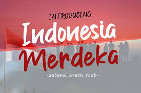 Indonesia merdeka vector template design illustration, indonesia. Download Indonesia Merdeka Font Fontsme Com