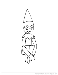 Someone you know has shared elf on the shelf coloring page coloring sheet with you: My Cup Overflows Elf On The Shelf Coloring Page