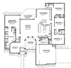 Some refer to ranch house plans as running a ranch others as bred simple, open floor plans with utility or basement space. Ranch Style House Plan 4 Beds 3 5 Baths 2661 Sq Ft Plan 472 222 4 Bedroom House Plans Bedroom House Plans Design Your Dream House