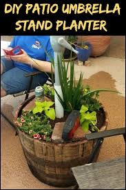 Diy Heavy Duty Patio Umbrella Stand And Planter In One Patio Umbrellas Diy Patio Umbrella Stand Outdoor Patio Umbrellas